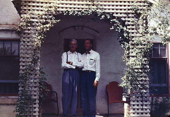 1950s 016, Uncle Roy B and Stan, August 1952