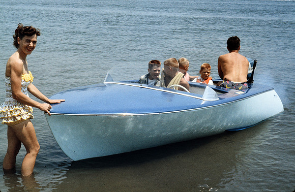 1950s 005, Ruchers Boat at Marine... 1955