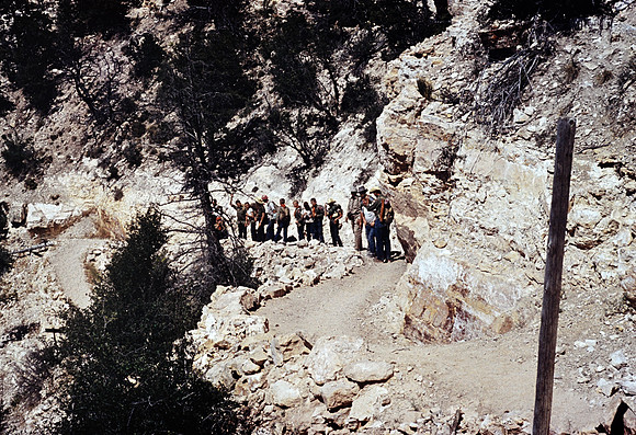 1950s 070, Starting down Kiabab Trail, June 25, 1953
