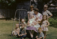 1950s 012, Grandma B and Grandkids, July 1953