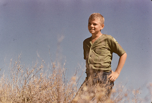 1950s 073, Jimmy Lisonbee near Saguaro Lake, August 1953