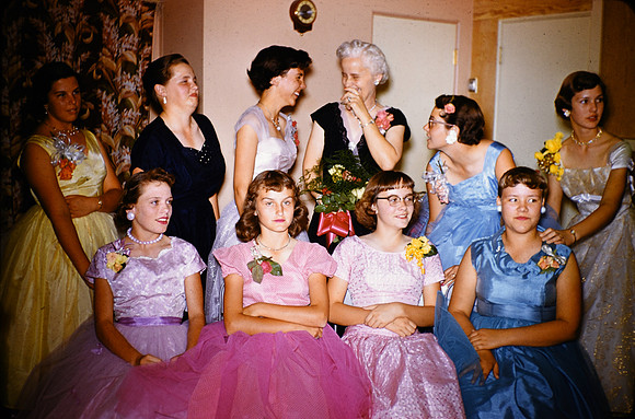 Linda & Mia Maids 4th ward 1956 1